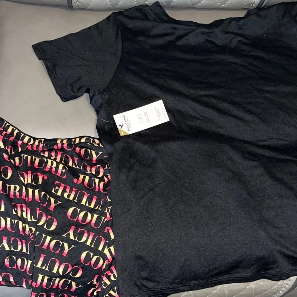 NWT Juicy Couture Pajama Set in Black and Pink